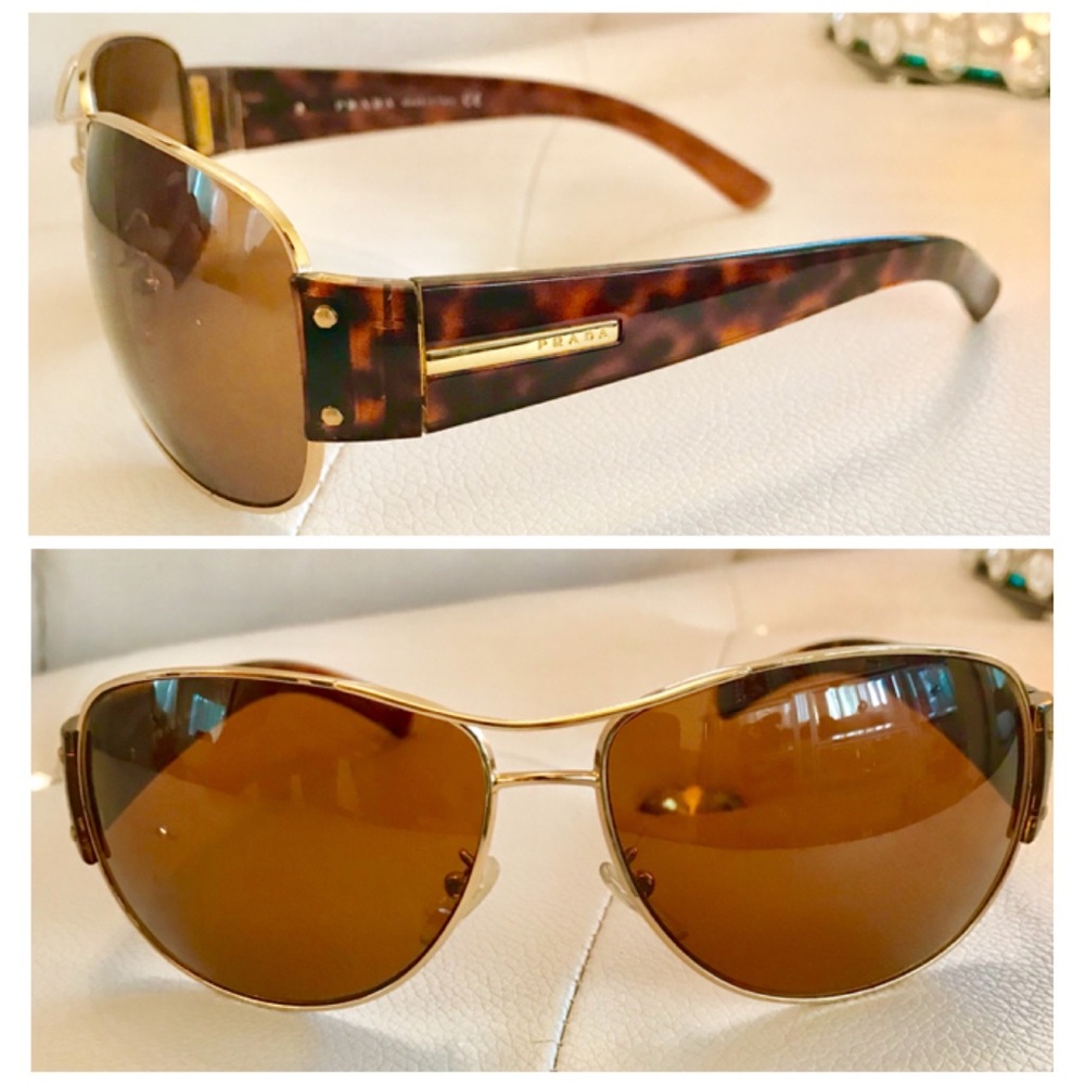 Authentic PRADA Aviator Sunglasses